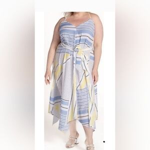 NWT Eloquii Colorblock Handkerchief Dress Sz. 20